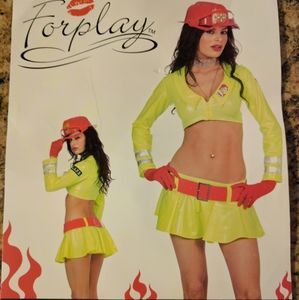 Sexy firefighter costume with helmet